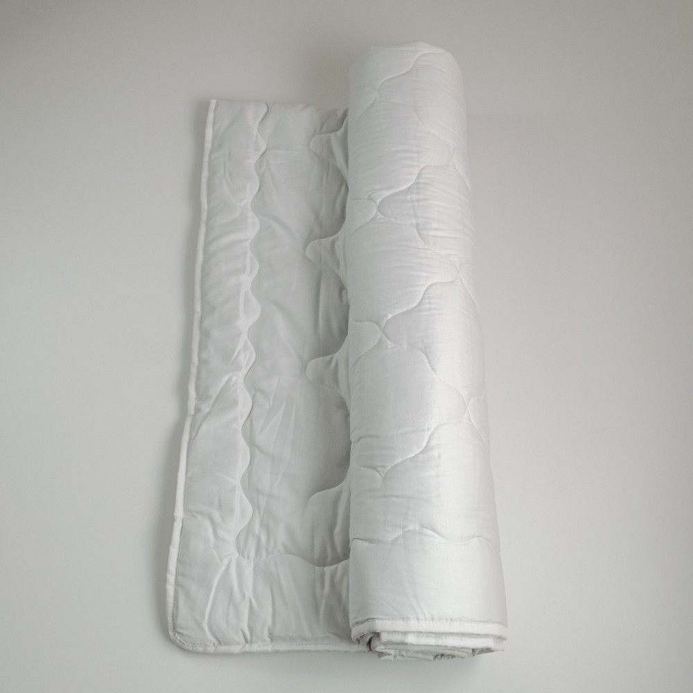 Одеяло конопляное летнее Сатин Белый YouStar евро 200х210 см (Белый) Сумы - изображение 7