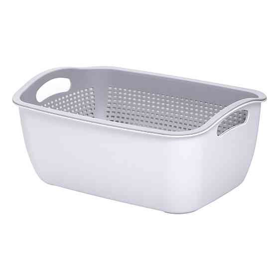 Корзина-друшлак 2 в 1 для овочів та фруктів, сірий Київ