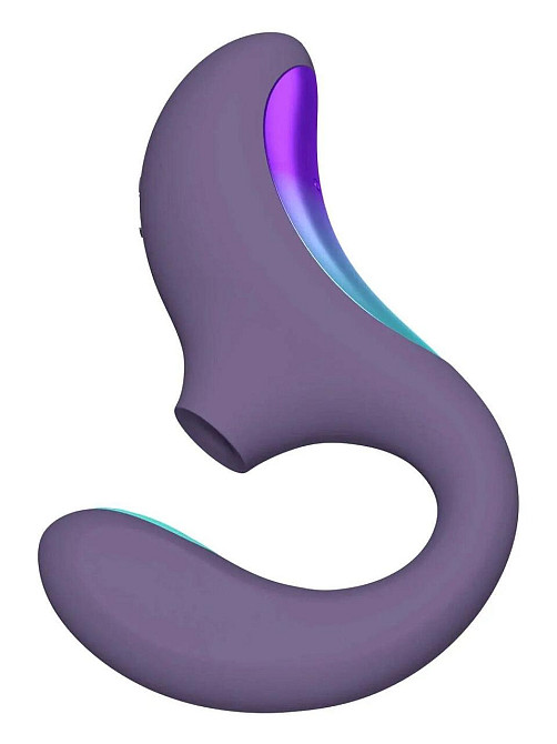 Кліторально-вагінальний звуковий стимулятор LELO Enigma Double Sonic Cyber Purple Sex Aura Київ - фото 3