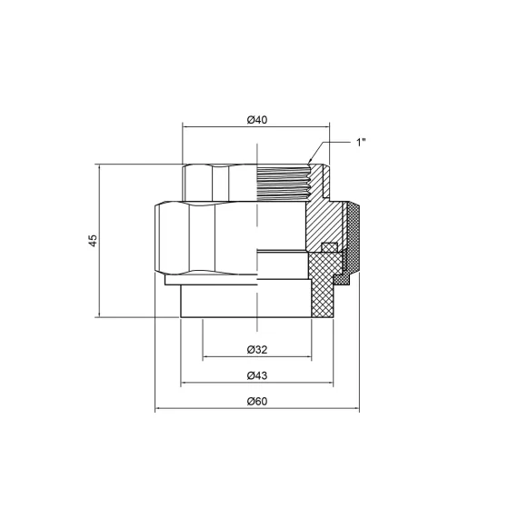 Згін "Американка" PPR Thermo Alliance 32х1" ВР Київ
