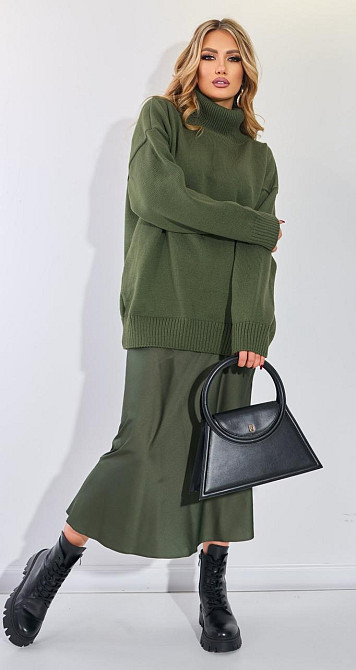 Джемпер свободный с высоким горлом (48-52) Киев - изображение 3