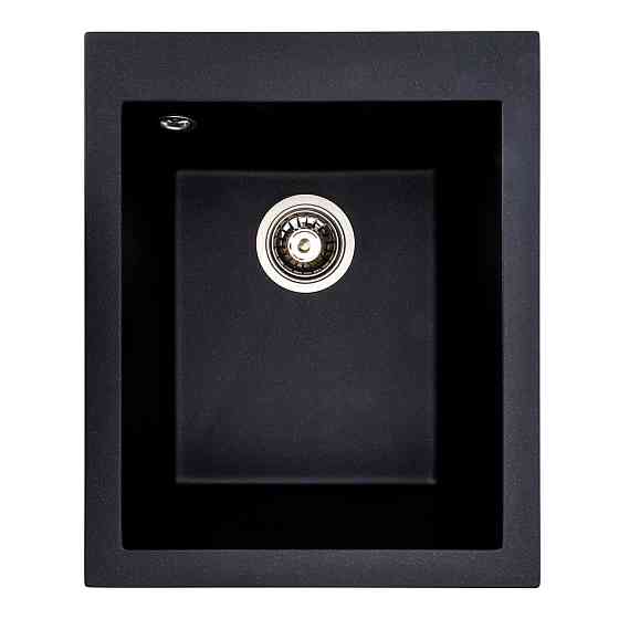Гранітна мийка для кухні VALESO SOKIL 4150 матова Чорний металік Коломыя