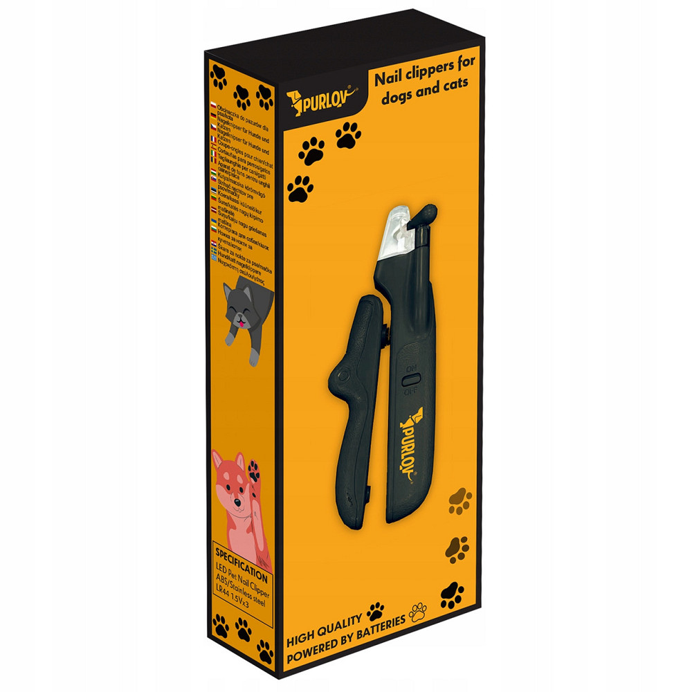 Шматочки безпечні для нігтів собак та кішок зі світлодіодом та пилкою Purlov (24739) Нововолинськ - фото 9