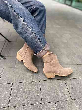 Edan Instruments Черевики жіночі EDAN горіх натуральна замша 5см каблук 36-40 (5648) Коломия