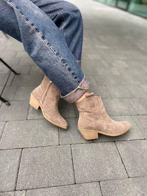 Edan Instruments Черевики жіночі EDAN горіх натуральна замша 5см каблук 36-40 (5648) Коломия - фото 5