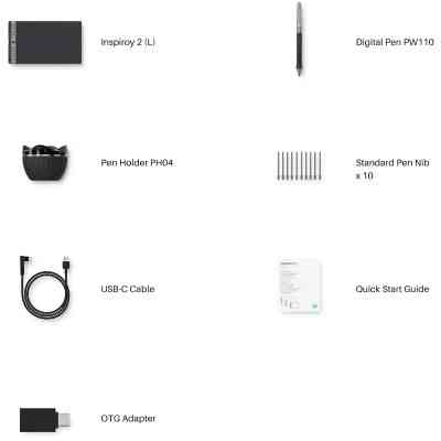 Графический планшет Huion Inspiroy 2 L (H1061P) Винница