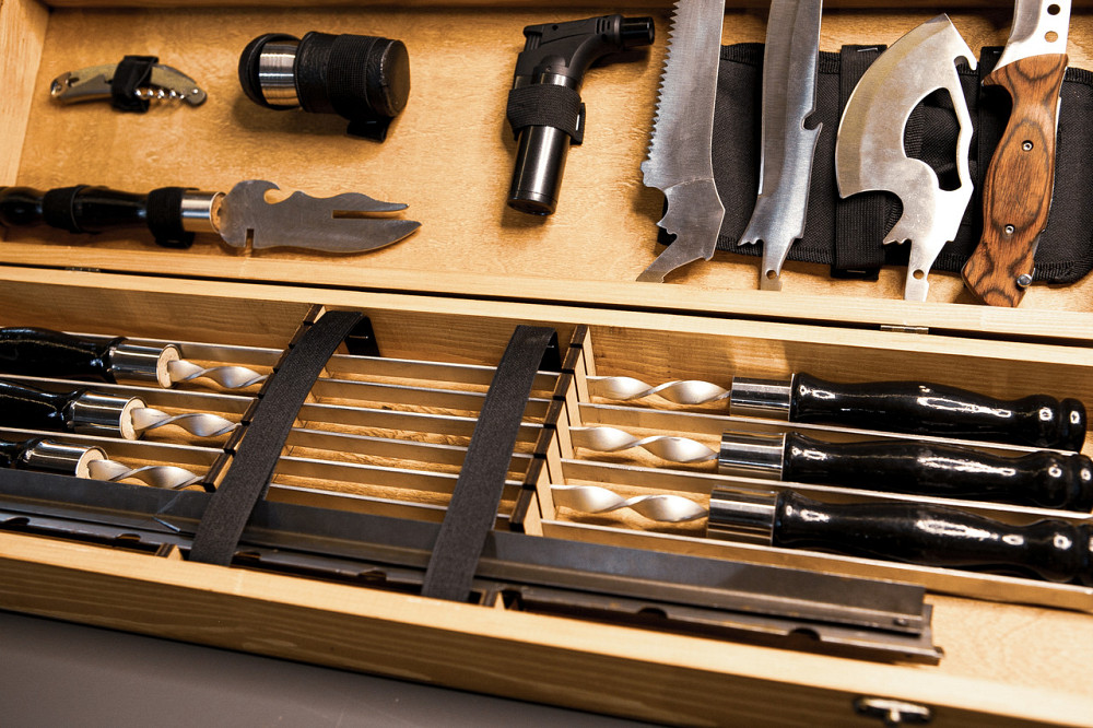 Шампури подарункові набір бокс для пікніка гриля та барбекю Оригінальні Віп подарунки на день народження татові, хлопцю, Тернопіль - фото 5