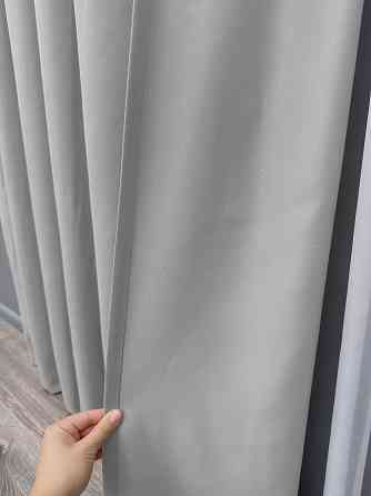 Комплект готових штор VR-Textil Мікровелюр Petek № 1477ш Світло-сірий 200х290 см 2 шт (32-542) Київ