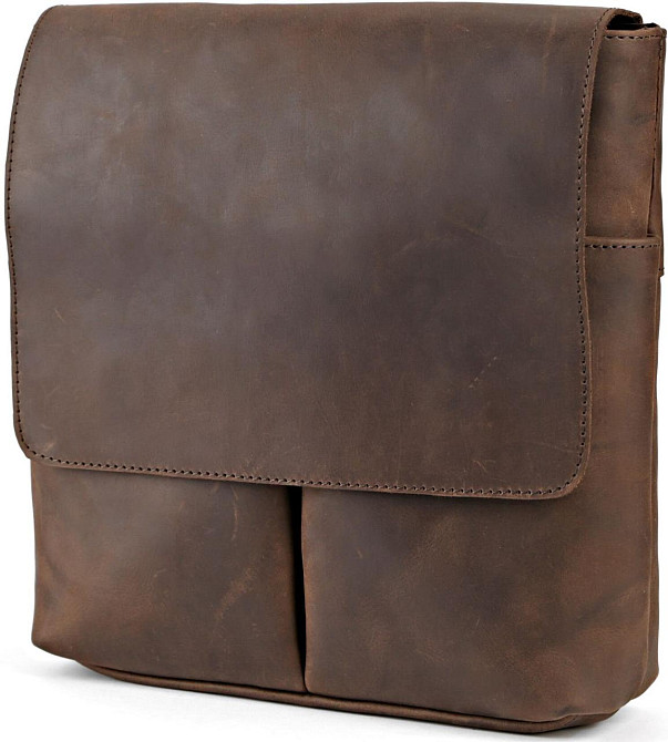 Сумка SHVIGEL 00998 из винтажной кожи Коричневая Киев - изображение 2