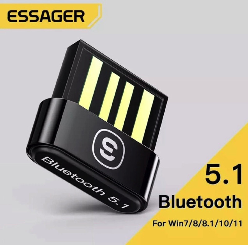 Bluetooth адаптер ESSAGER Mini BT5.0 Adapter Black EBT50-MN01 Одеса - фото 8
