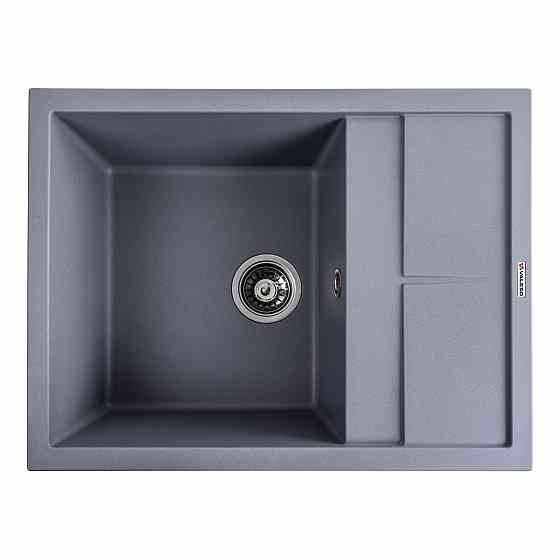 VALESO Гранітна мийка для кухні VALESO LOTOS 6550 матова Сірий металік Коломия