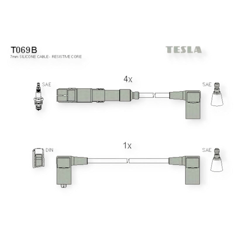 Провода Мерседес Бенц 190 (W201), седан W123, 124, 2,0-2,3i (82-92) высоковольтные Мукачево - изображение 1