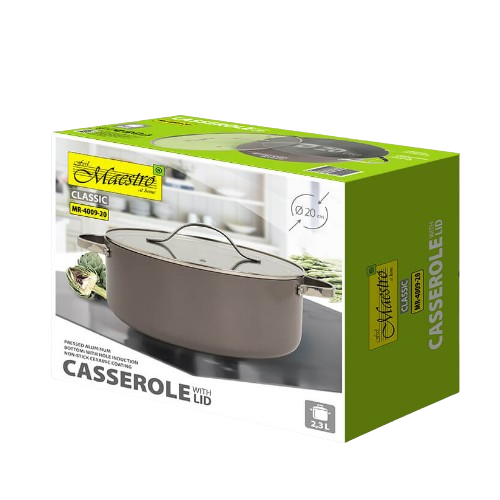 Каструля 2,35л з кришкою а/п Ceramic MR-4009-20 Maestro Житомир - фото 5