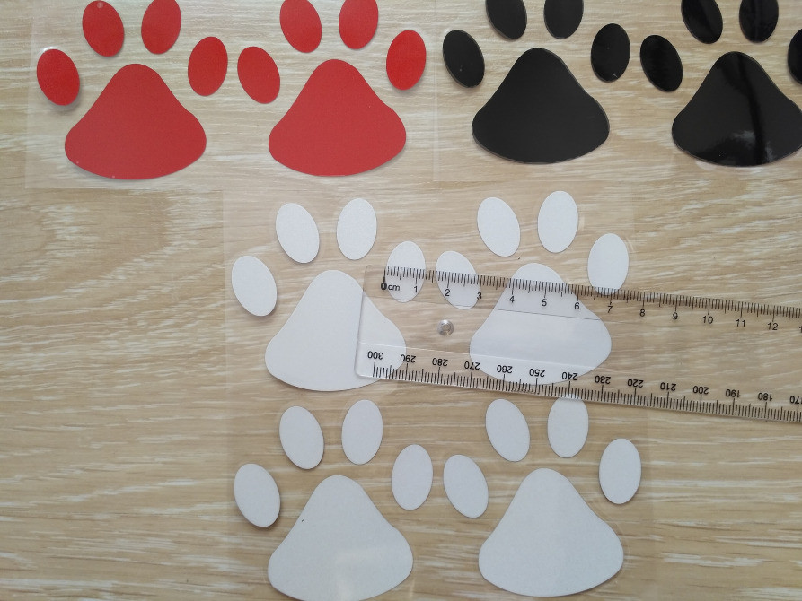 Наклейка на авто Сліди Білі світловідбиваючі Київ - фото 7