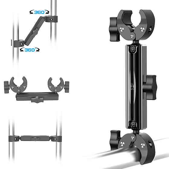 Краб в две стороны шарнирное крепление на трубу монопод 27см AC Prof AL-428-C Киев