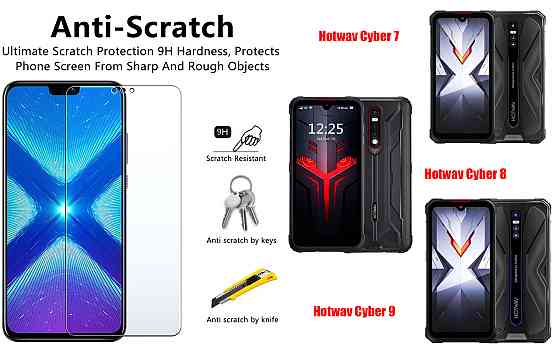 Защитное стекло NeoGlass для Hotwav Cyber 7, Cyber 8, Cyber 9 Pro – ультрапрозрачное и устойчивое Киев