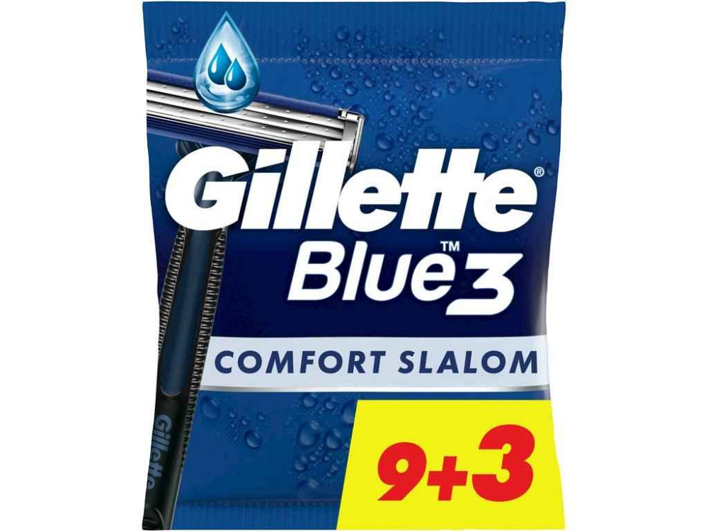 Станок одноразовий для голiння 12шт чол Blue 3 Comfort Slalom ТМ GILLETTE Київ - фото 1