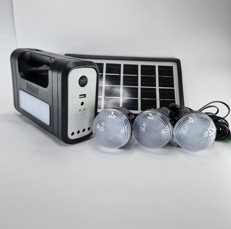 Портативна сонячна станція GDLite GD-8017 з ліхтарем та 3 лампочками Вінниця