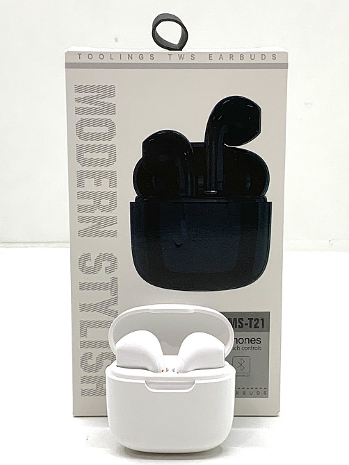 Навушники бездротові версія bluetooth 5.0 розмір кейсу 4,5*2*4 см Білі (C 55269) Чернигов - изображение 1