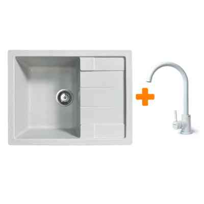 Мойка кухонная Adamant Anila Old stone + змішувач (182496910310) Вінниця