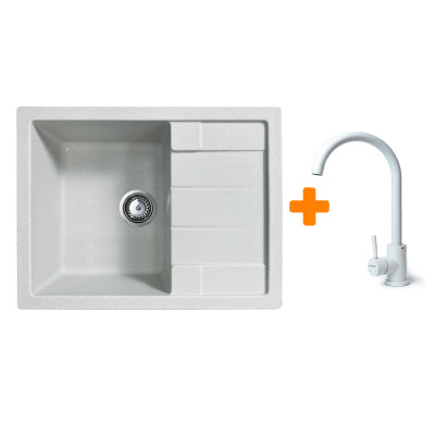 Мойка кухонная Adamant Anila Old stone + змішувач (182496910310) Вінниця - фото 1