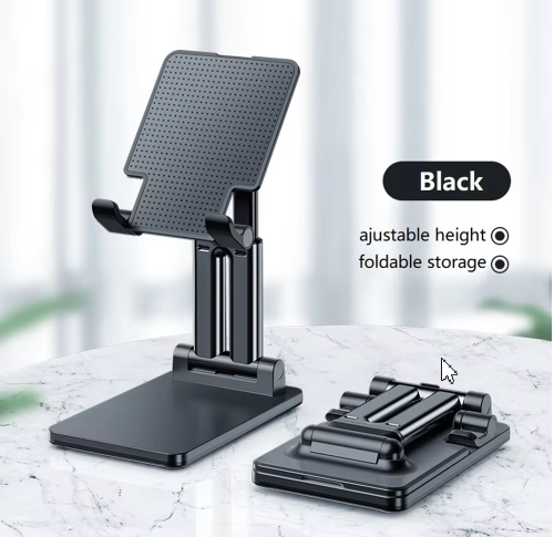 Підставка-тримач настільна для телефону JK007, складна, чорна Кам'янець-Подільський - фото 2