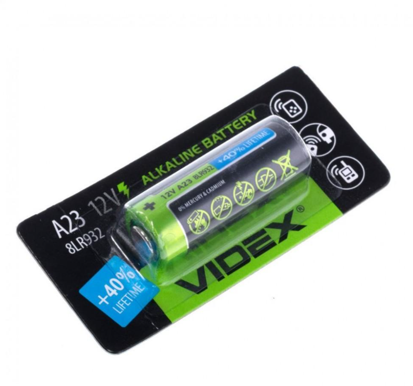 Батарейка Videx A23 12V для пультов и электроники Киев - изображение 7
