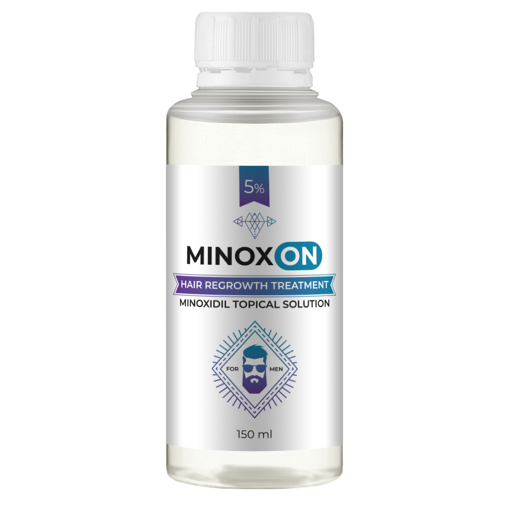 Чоловічий лосьйон для росту волосся Minoxidil 5% Minoxon 150 мл Київ - фото 1