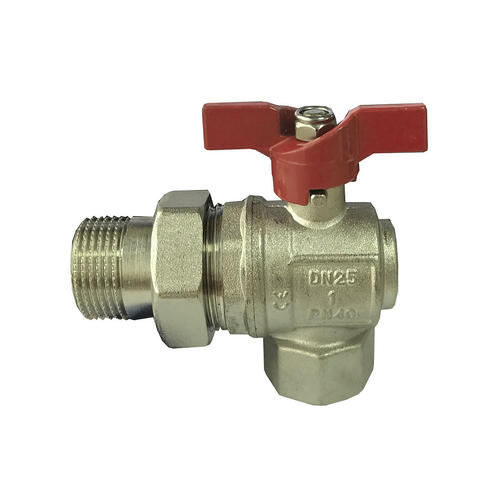 Кран кульовий кутовий з американкою SELBA 1″ SL1543 Луцк - изображение 2