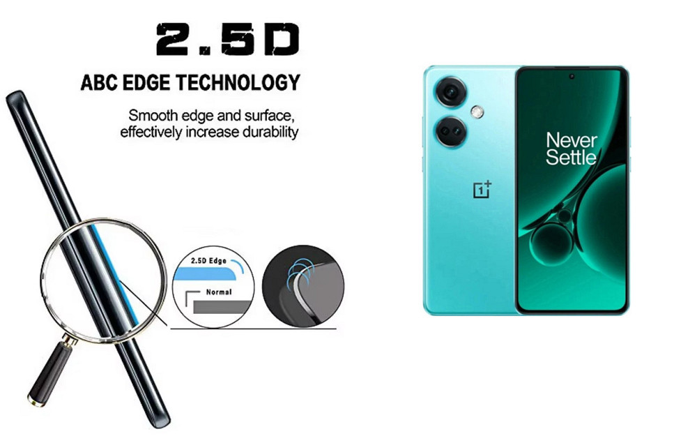 Защитное стекло ArmorGlass для OnePlus Nord CE 3 5G, Nord CE 3 Lite – устойчивое к царапинам и ударам Киев - изображение 2