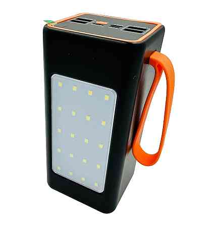 Универсальная зарядная батарея ACL PW-55 50000 mAh с индикатором заряда + фонарь + ремешок (Черный) Винница
