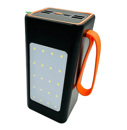 Універсальна зарядна батарея ACL PW-55 50000 mAh з індикатором заряду + ліхтар + ремінець (Чорний) Вінниця - фото 4