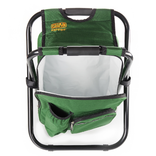 Стілець розкладний без спинки + термосумка-рюкзак 28*35*43см (профіль19мм) стальний каркас СИЛА Житомир - изображение 3