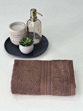 Полотенце махровое Ideal Textile 500 г/м2 50х90 см в асорт. (56860390) Коричневий 1 шт Черновцы - изображение 4