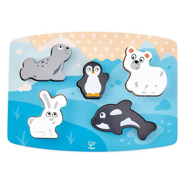 Тактильная рамка-вкладыш Hape Полярные зверята (E1620) Харьков - изображение 10
