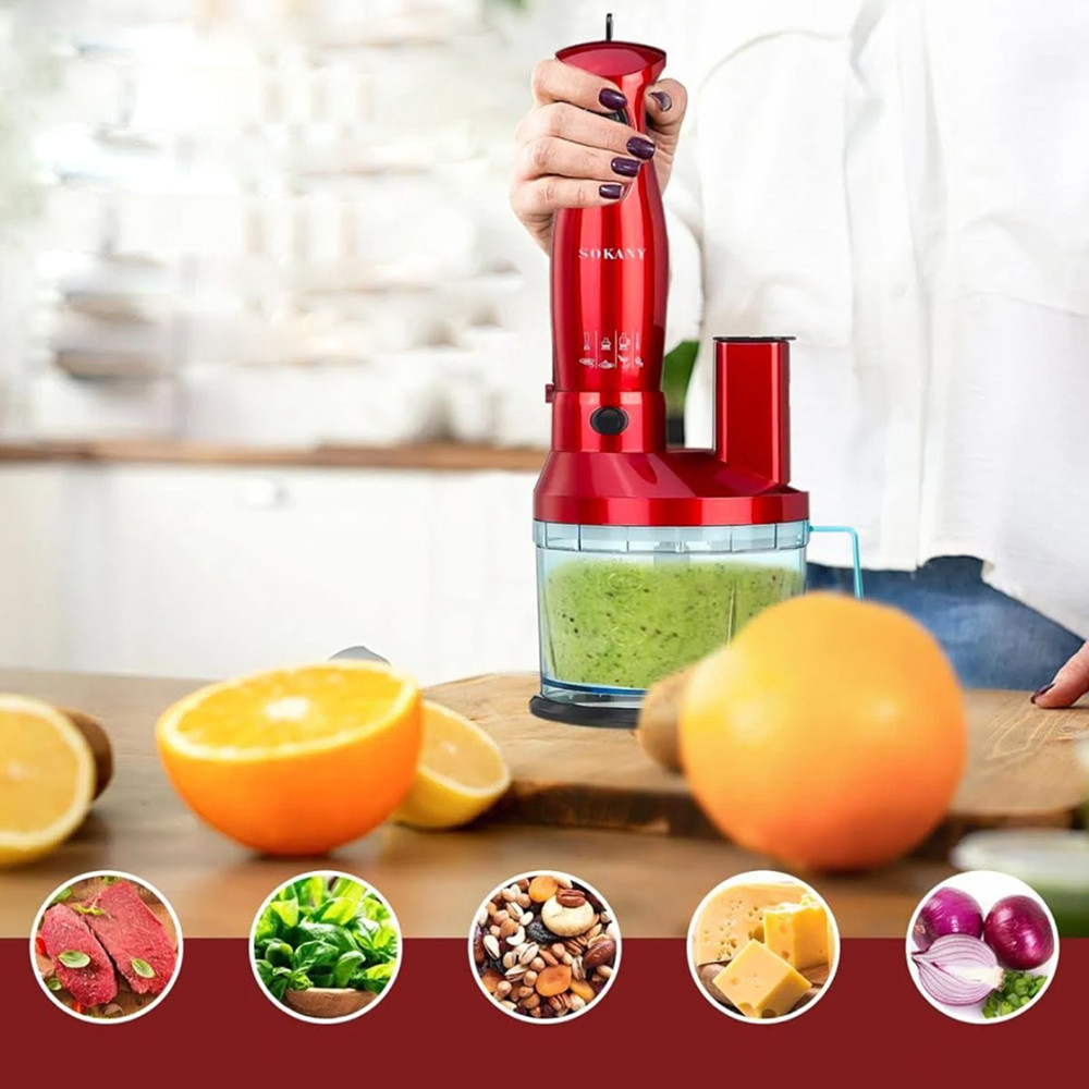 Кухонный комбайн 7в1 от сети,700Вт,700мл,Sokany SM-5011-7 SBR Киев - изображение 2