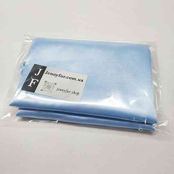 Женская ночная рубашка атласная на регулируемых бретельках Голубой S Харьков