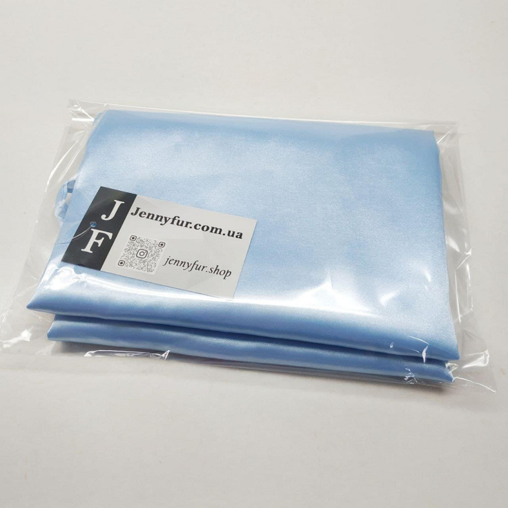 Женская ночная рубашка атласная на регулируемых бретельках Голубой S Харьков - изображение 3