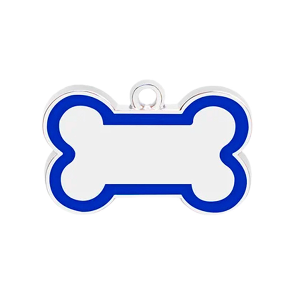 Адресник для собаки Bone 46х30мм Синій Київ - фото 1