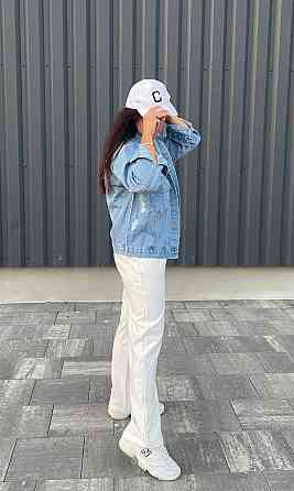 Джинсовая куртка женская оверсайз р 42-46 Харьков