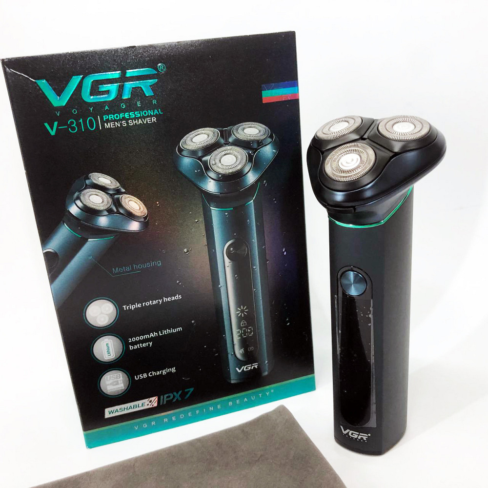Профессиональная электробритва бритва для бороды VGR V-310, Аккумуляторная бритва для мужчин IL-76 Киев - изображение 12