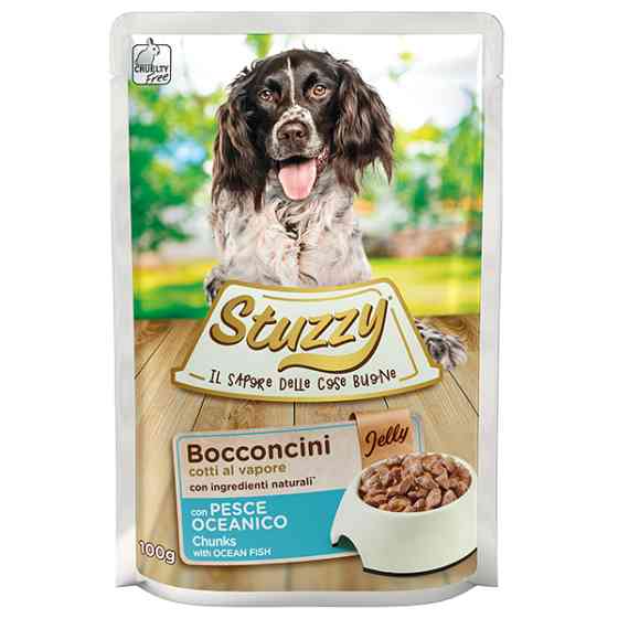 Stuzzy Dog Ocean Fish ШТУЗИ ОКЕАНИЧЕСКАЯ РЫБА в желе консервы для собак, влажный корм, пауч 100г Киев