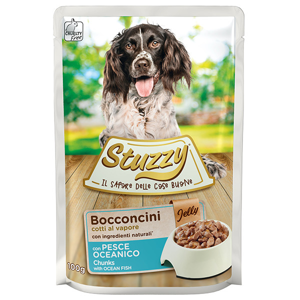 Stuzzy Dog Ocean Fish ШТУЗИ ОКЕАНИЧЕСКАЯ РЫБА в желе консервы для собак, влажный корм, пауч 100г Киев - изображение 1