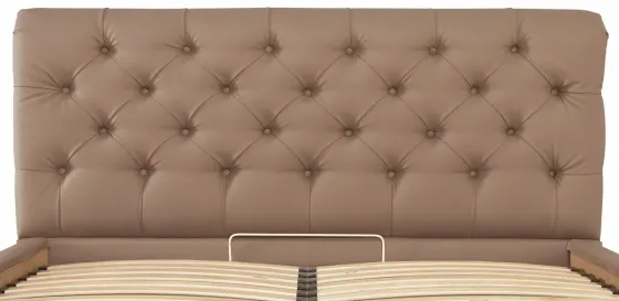 Кровать London Comfort 140 х 190 см Fly 2213 С подъемным механизмом и нишей для белья Светло-коричневый Киев