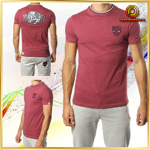 Футболка Leone Burgundy чоловіча розмір S стильна спортивна футболка Leone червоного кольору Київ - фото 1