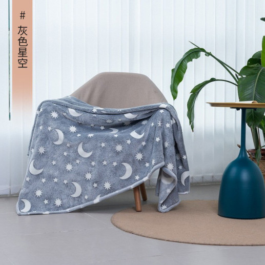 Плед покрывало флисовый детский, Плед покрывало светящиеся с светящимися узорами для детской GX-86 Львов - изображение 5