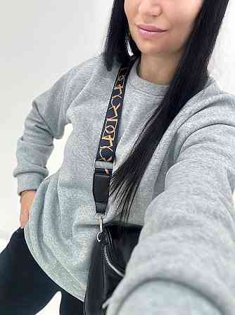 Базовий однотонний світшот "Stand" оптом | Батал Сірий (меланж), 50-52 Київ