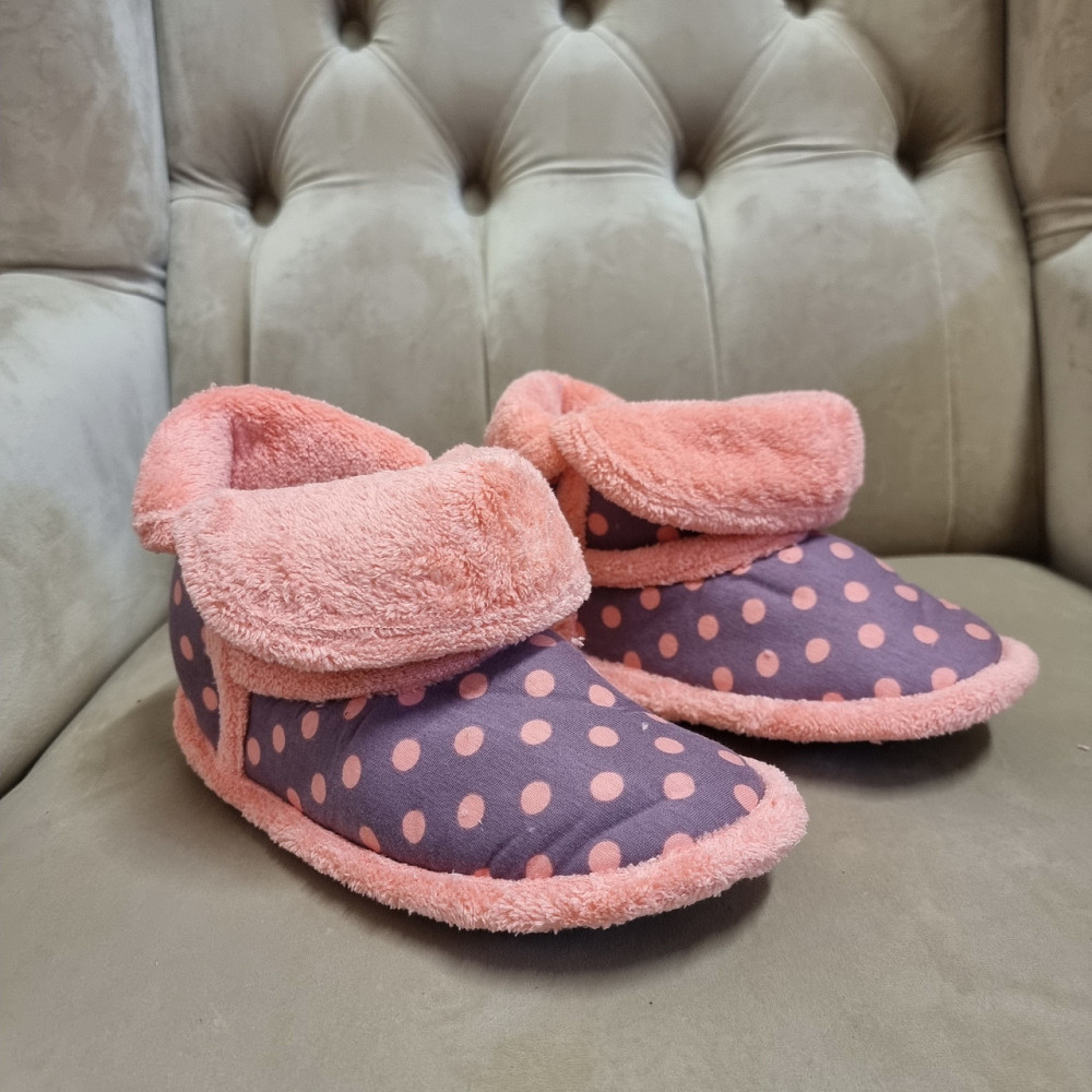 Женские Сапожки для дома в гороше - Коричневый Nicoletta 404 Киев - изображение 4