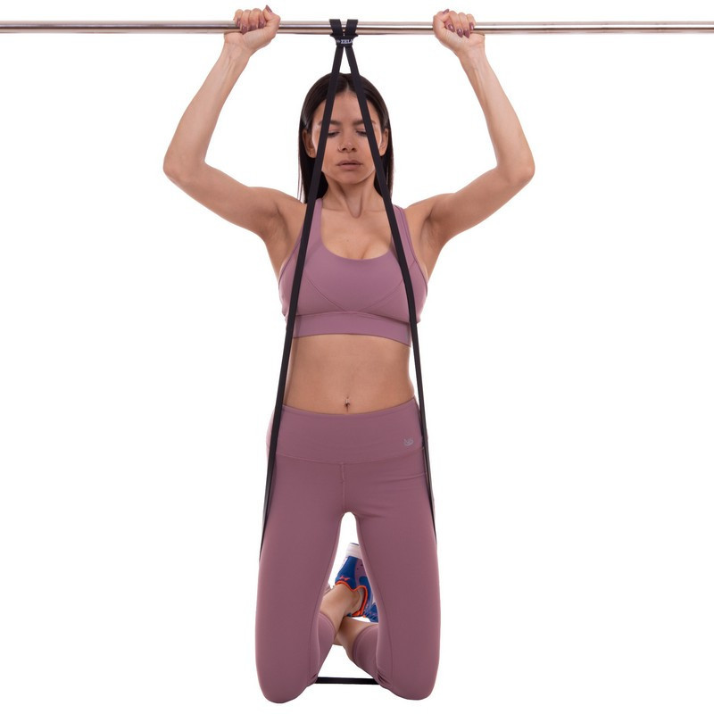 Гума-петля для підтягувань і тренувань стрічка силова Zelart-3917-BK Київ - фото 10