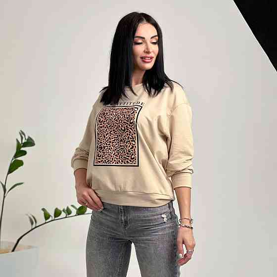 Жіночий демісезонний світшот "Feline" оптом | Норма і батал Київ